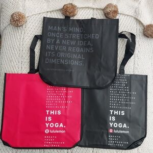 LULULEMON Resuable Tote Bag Set